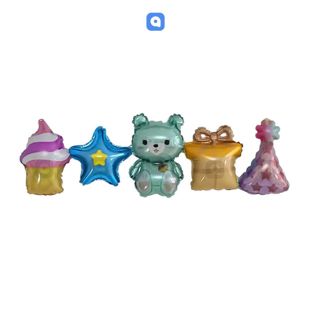 5 Pcs Garland Foil Balloon Set – Party Decoration by Ardor UAE