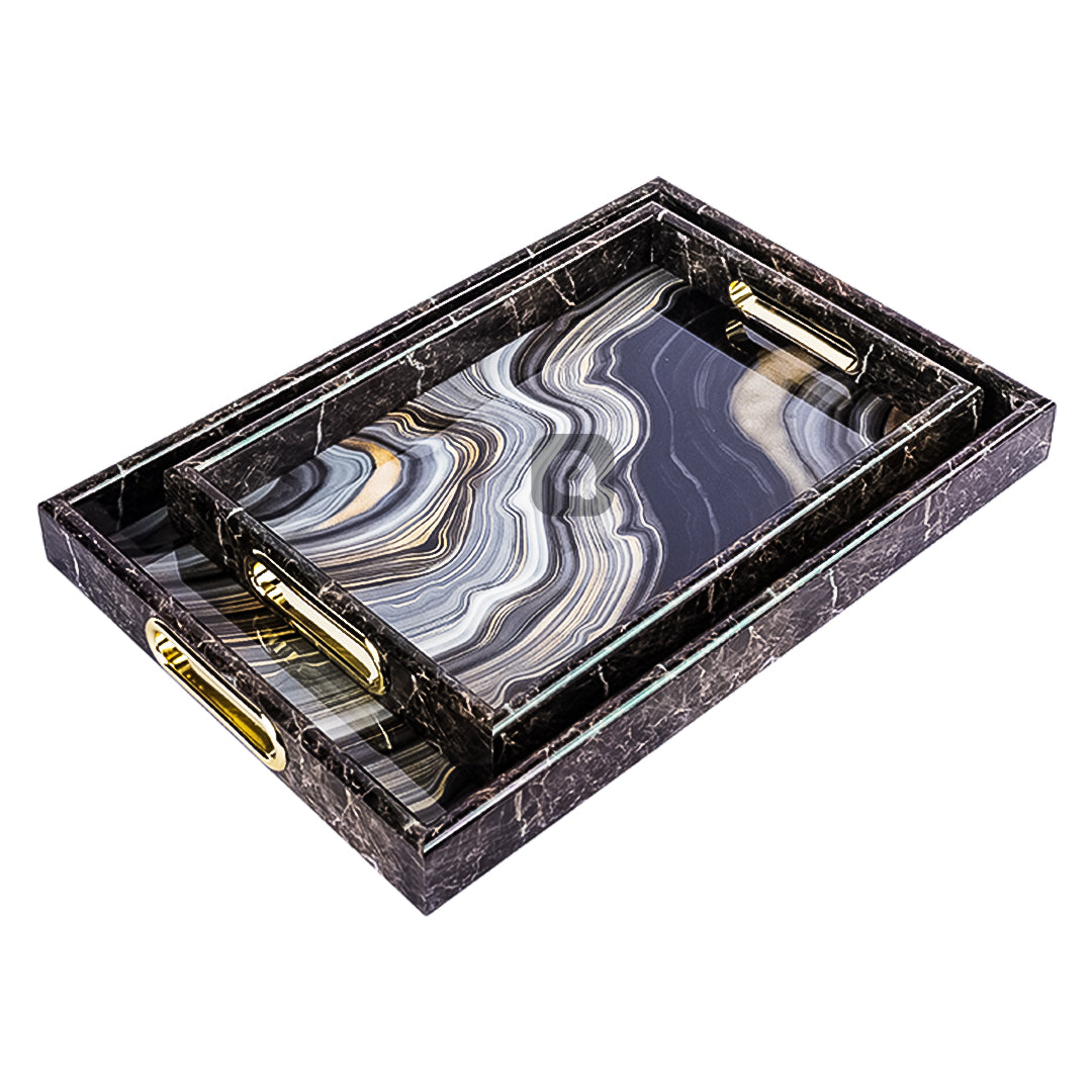 Rectangle Fancy Serving Trays – Decorative Multipurpose Tray