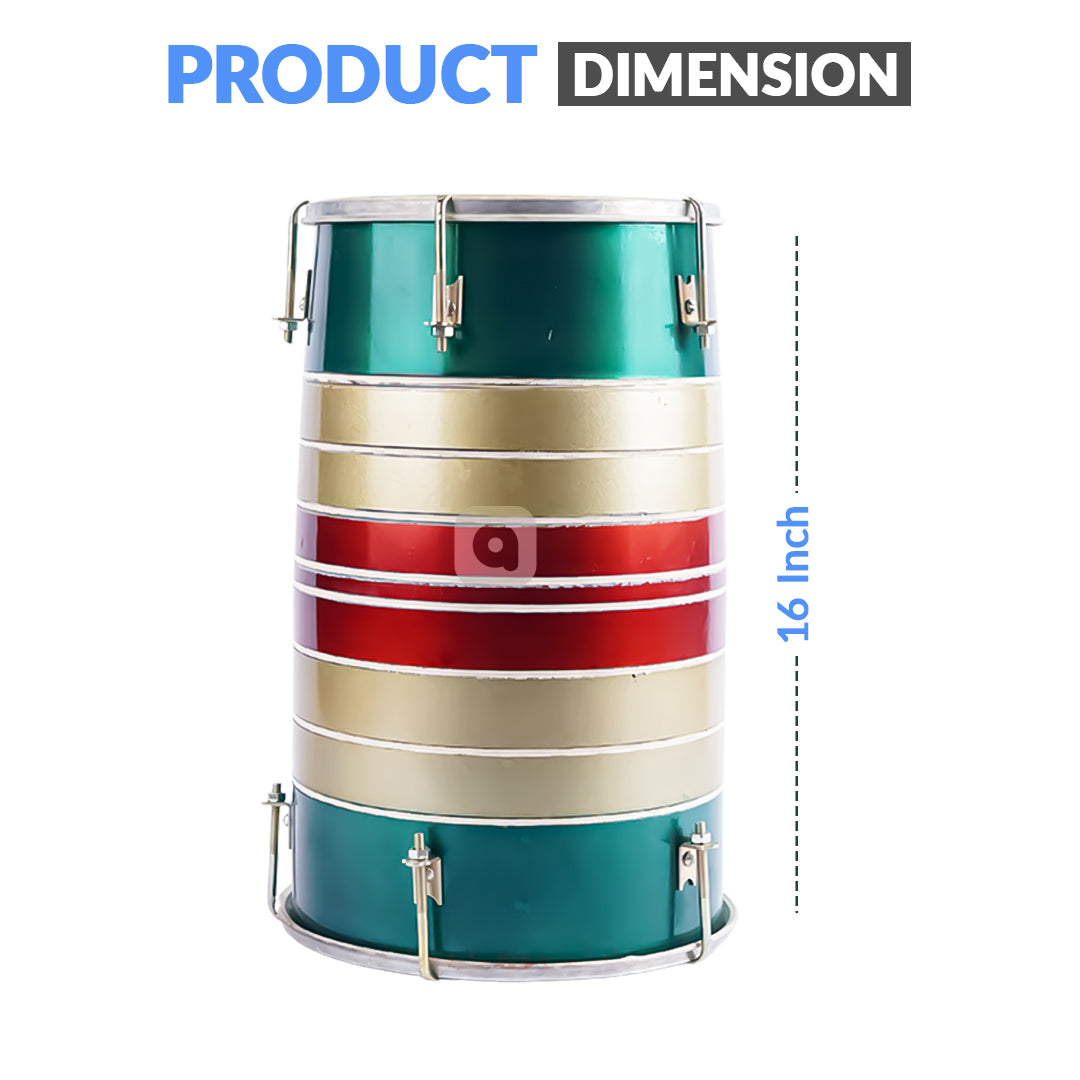 Fancy Wooden Dhol – Traditional Wedding Musical Instrument for Mehndi, Mayoun & Cultural Events in UAE