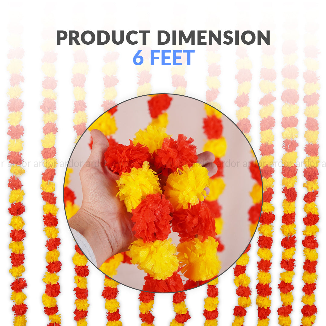 12 Pcs Marigold Garland for Wedding - Ardor UAE