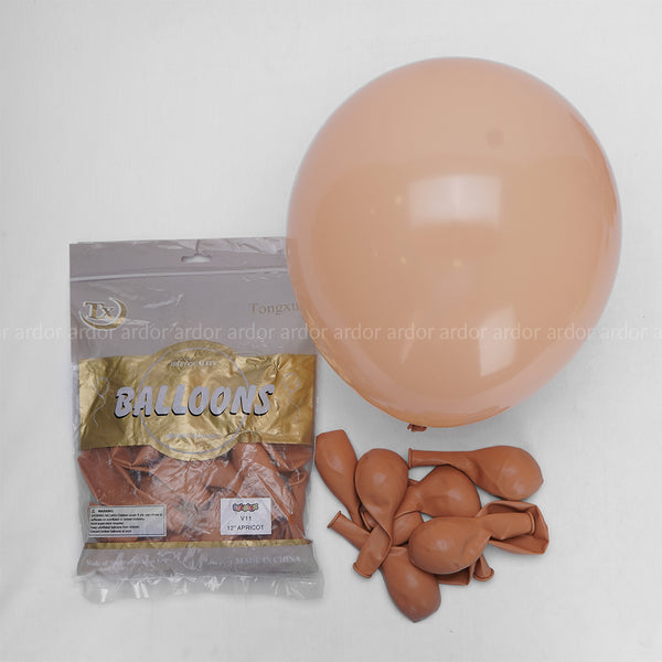 Pack of 100 Apricot latex Balloon - Ardor UAE