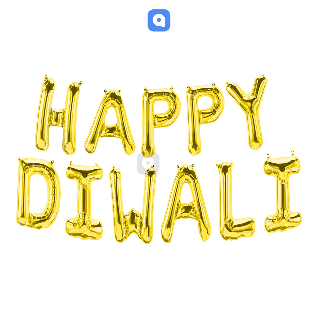 Happy Diwali Foil Balloon Set – Festive Party Decoration Balloons | Ardor UAE