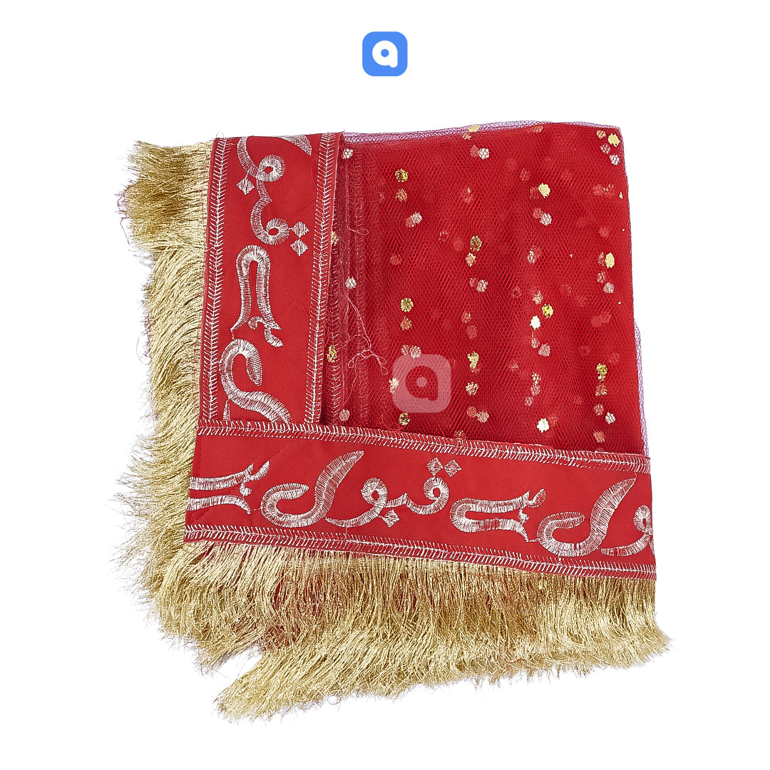 Bridal Nikkah Dupatta with 'Qabool Hai' Embroidered Lace Veil - Ardor UAE