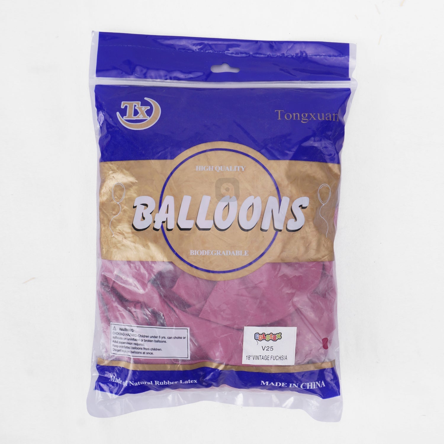 Pack of 50 - Vintage Fuchsia 18 Inch Latex Balloon - Ardor