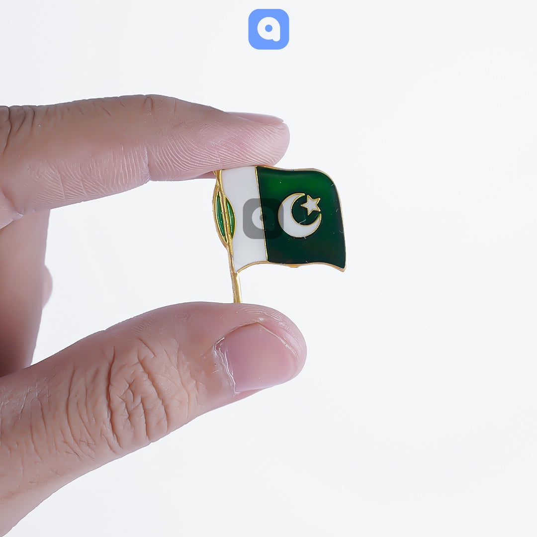 Pack of 12 - Pakistan flag Badges for 14th August Celebration - Ardor UAE