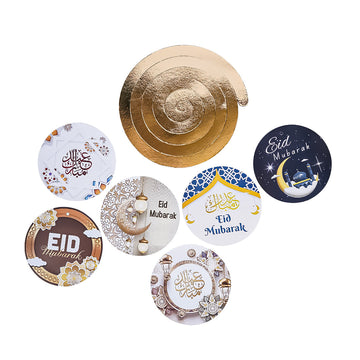 Pack of 6 - Round Eid Mubarak Hanging