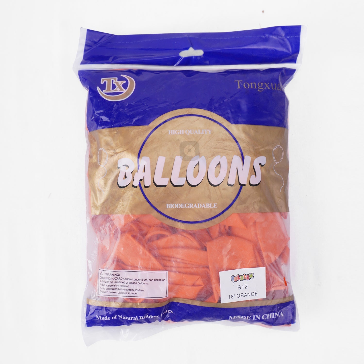 Pack of 50 - Orange 18 Inch Latex Balloon - Ardor