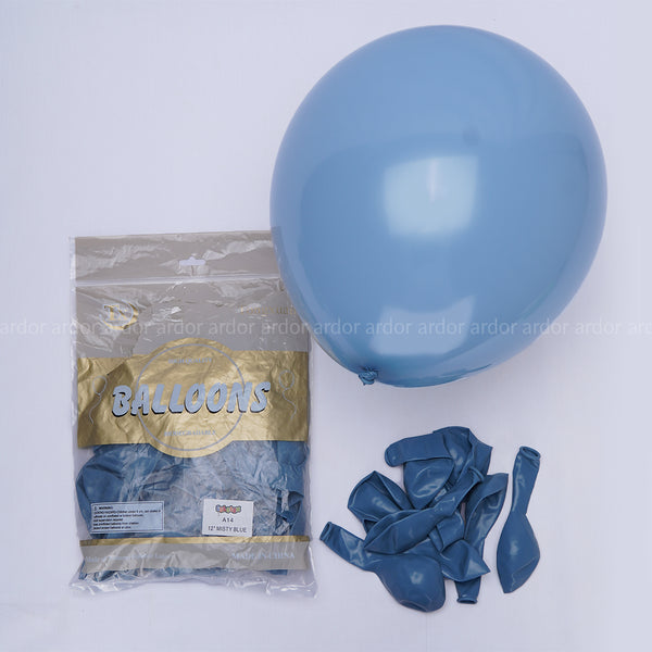 Pack of 100 Misty Blue latex Balloon - Ardor UAE