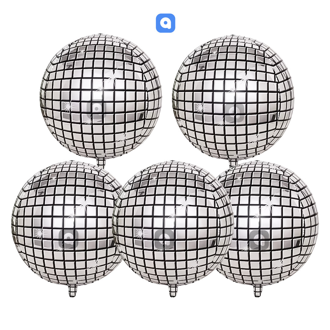 3D Orbz Foil Balloon Set (5 Pcs) – Event Balloons in UAE