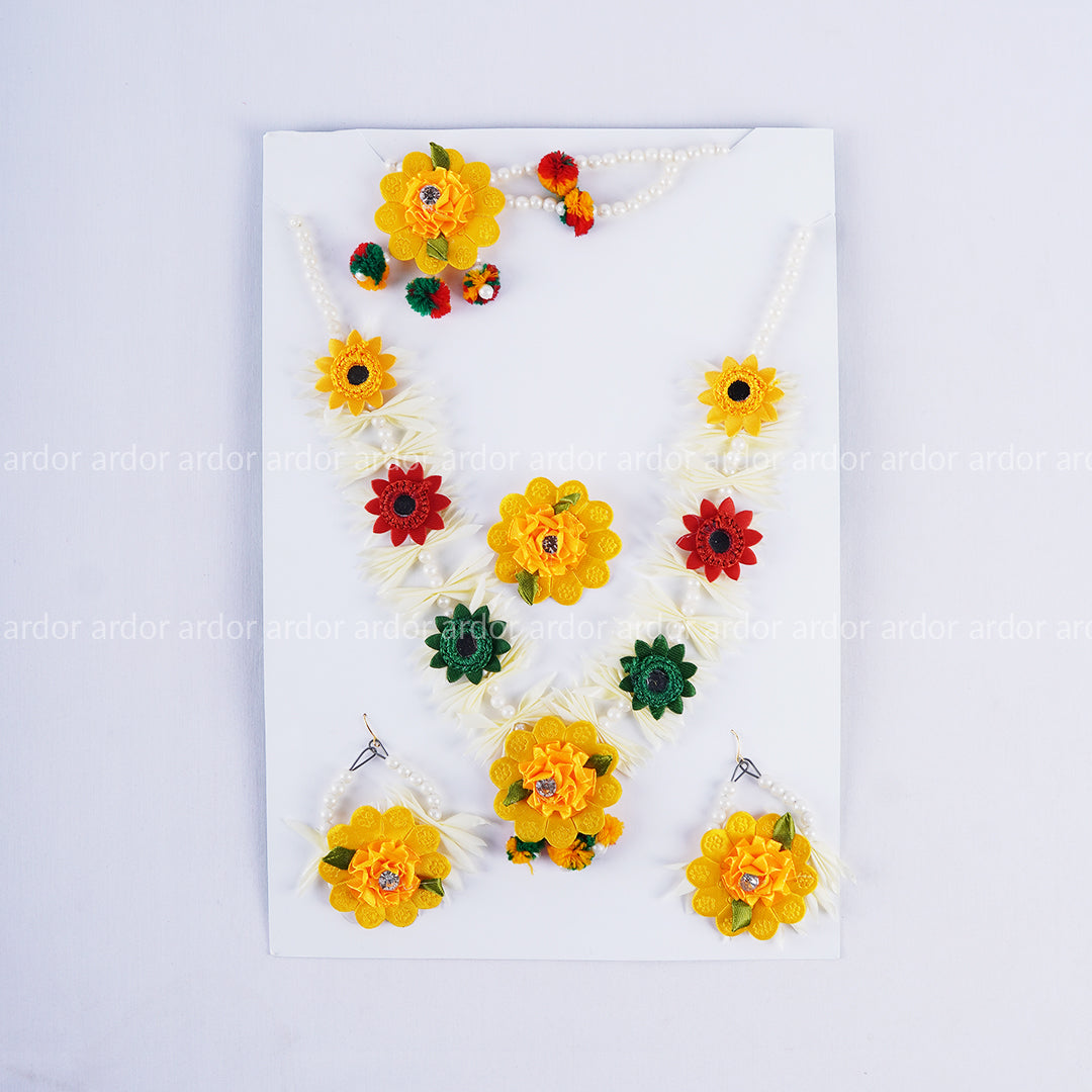 Artificial Flower Jewelry Set for wedding - Ardor UAE