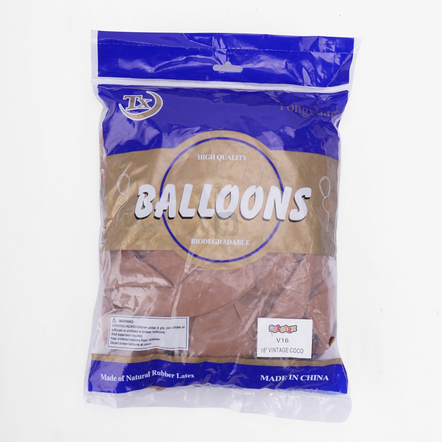 Pack of 50 - Vintage Coco 18 Inch Latex Balloon - Ardor