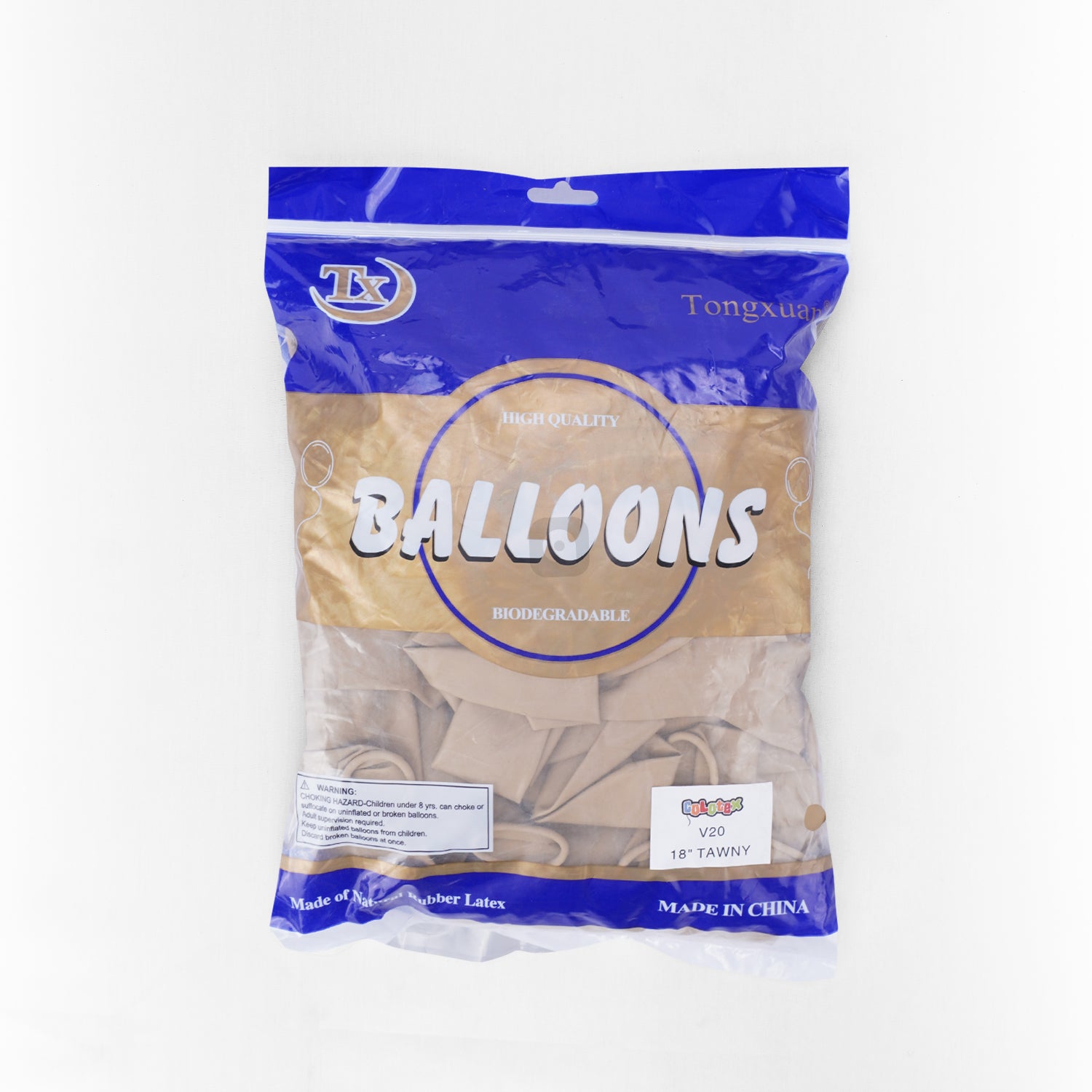 Pack of 50 - Tawny 18 Inch Latex Balloon - Ardor