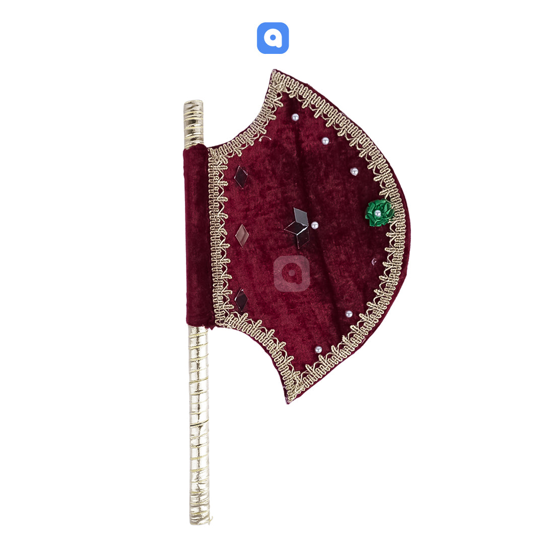 Hand Made Velvet Fan Multi Color