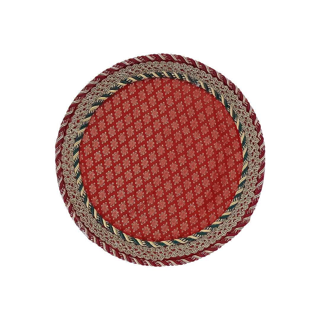 Round Shape Decorated Tray for Mehndi, Mayoun - Ardor UAE