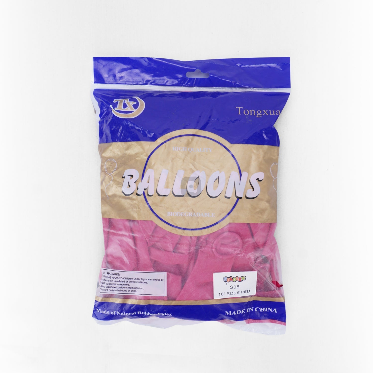 Pack of 50 - Rose Red 18 Inch Latex Balloon - Ardor