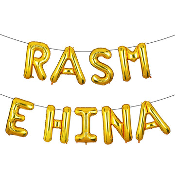 Rasm e Hina Foil Balloon Set - Ardor