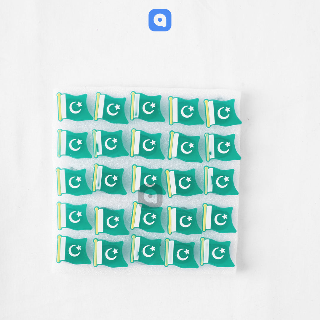 Pack of 25 - 14th August Special - Rubber Light Badges - Ardor UAE