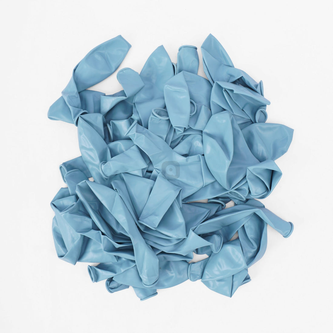 Pack of 50 - White Blue 18 Inch Latex Balloon - Ardor