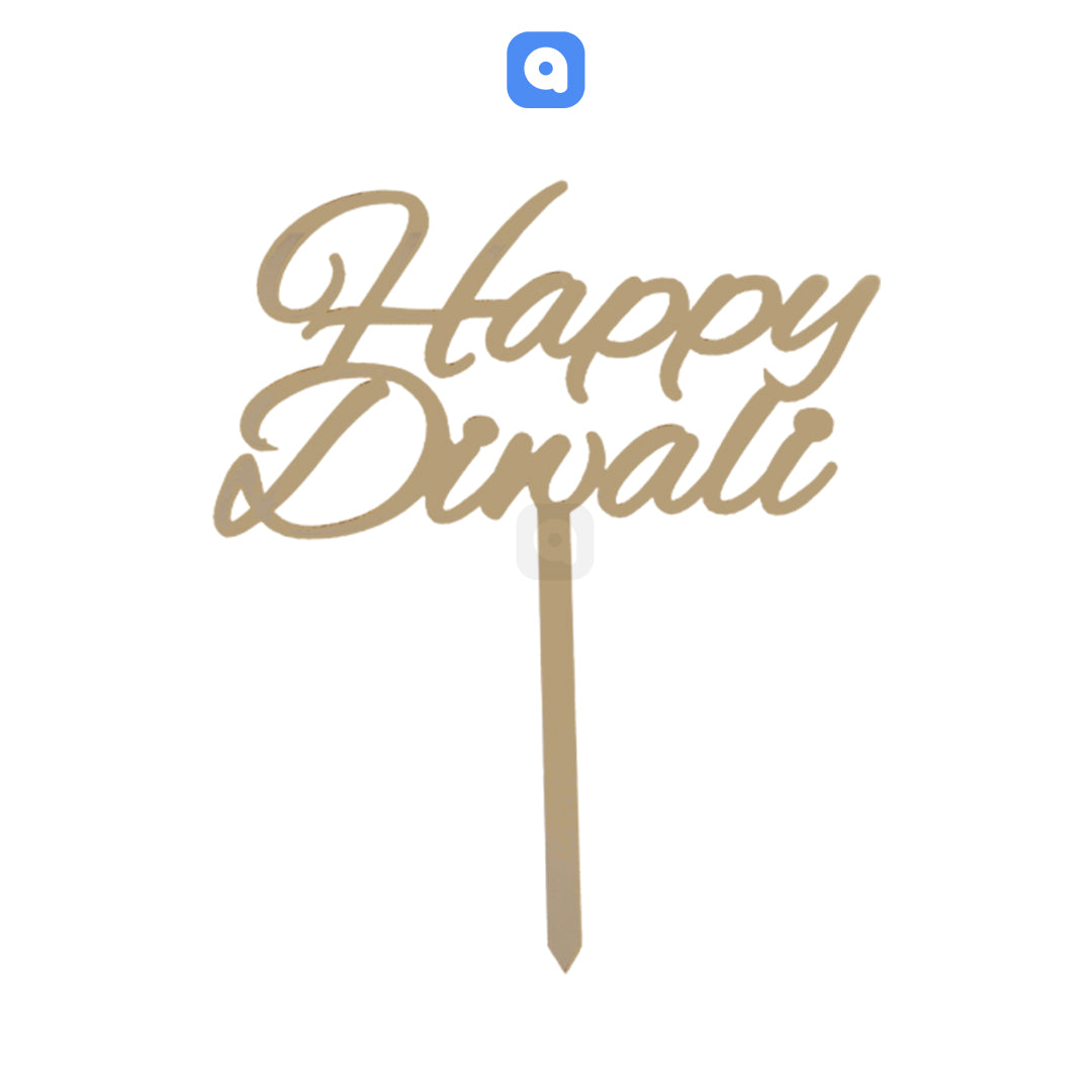 Happy Diwali Cake Topper – Festive Party Decoration | Ardor UAE