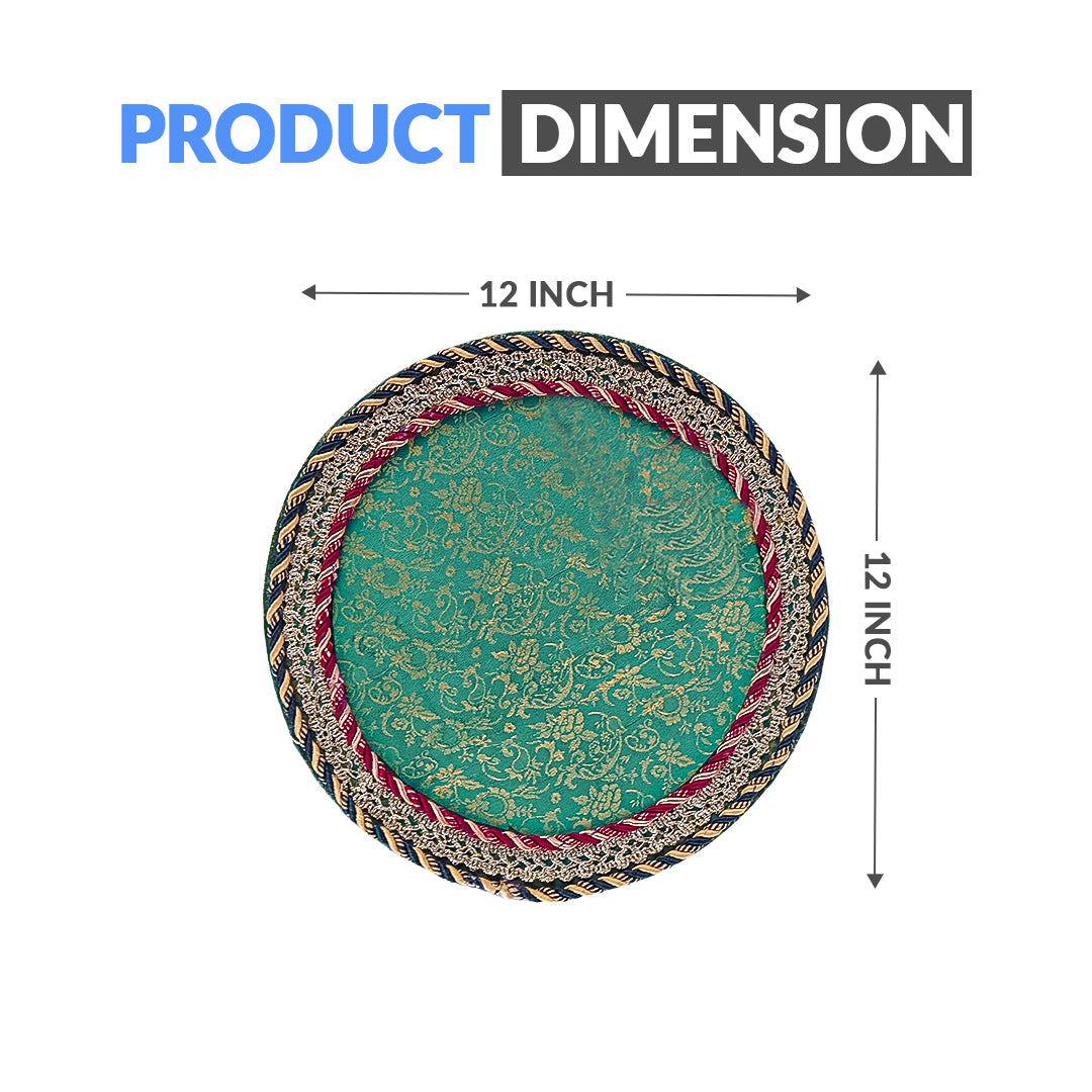 Round Shape Decorated Tray for Mehndi, Mayoun - Ardor UAE