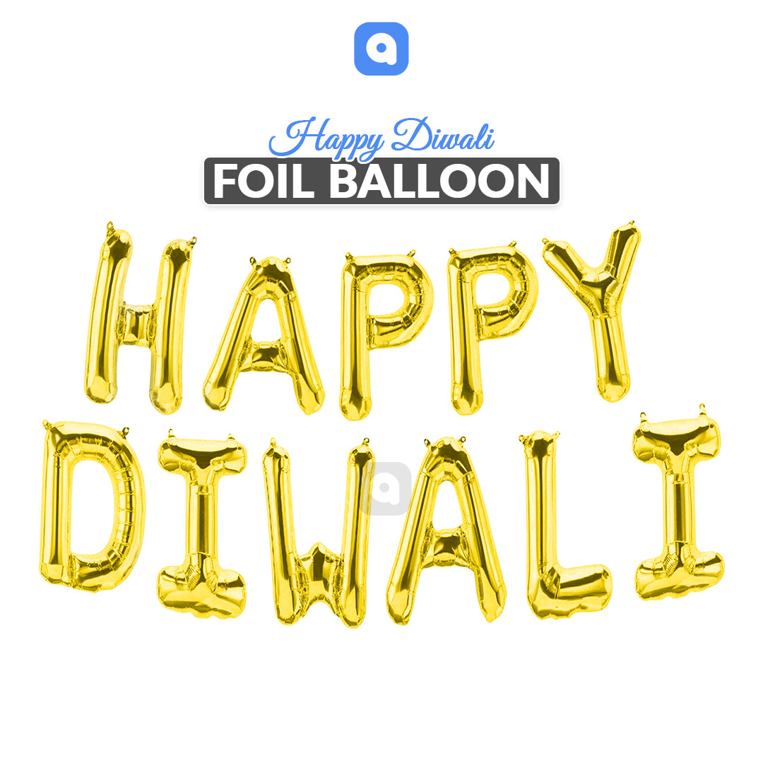 Happy Diwali Foil Balloon Set – Festive Party Decoration Balloons | Ardor UAE