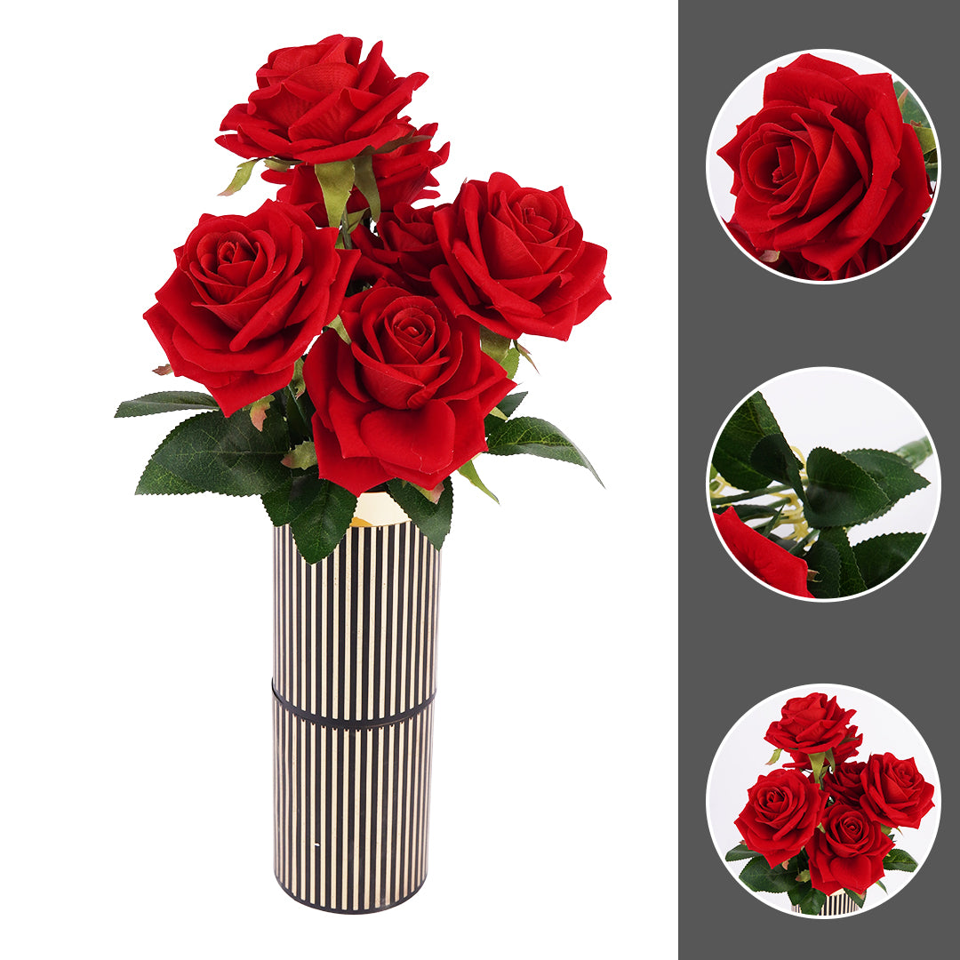 Artificial Flowers Bouqet Velvet fabric - Ardor UAE