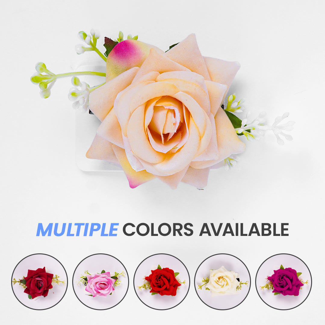 Fashion Flower Rose Hair Hairpin  For Woman Wedding Bridal Hair Clip Gifts - Ardor