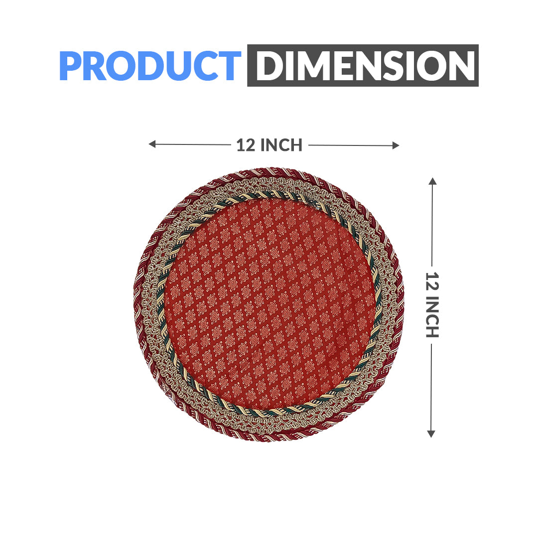 Round Shape Decorated Tray for Mehndi, Mayoun - Ardor UAE