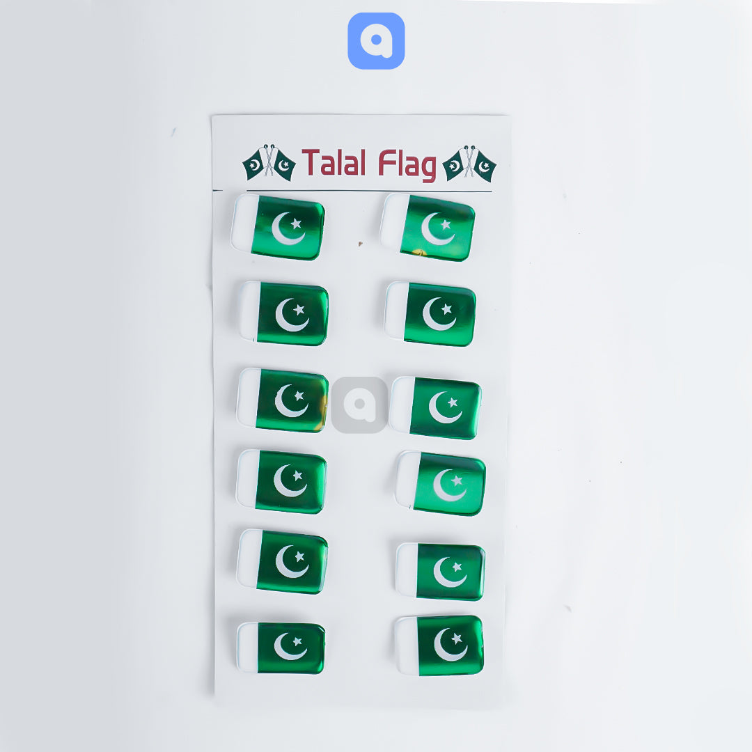 Pack of 12 - 14th August - Pakistan Independence Day Badges