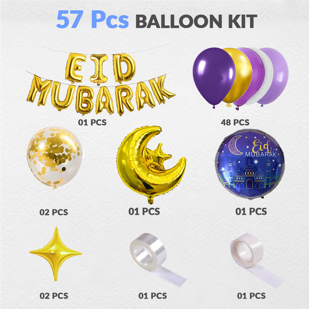 Eid Mubarak Balloon Kit