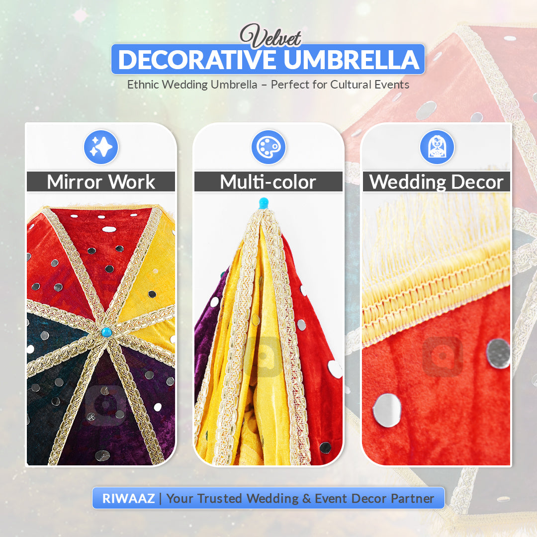 Decorative Velvet Umrella -  Ardor UAE