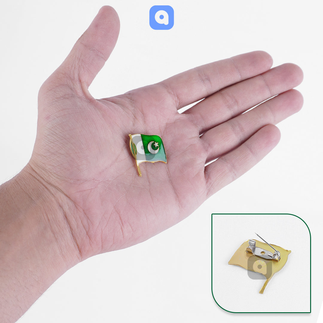 Pack of 12 - Pakistan flag Badges for 14th August Celebration - Ardor UAE