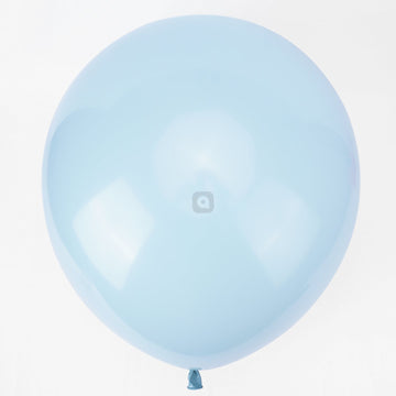 Pack of 50 - White Blue 18 Inch Latex Balloon - Ardor