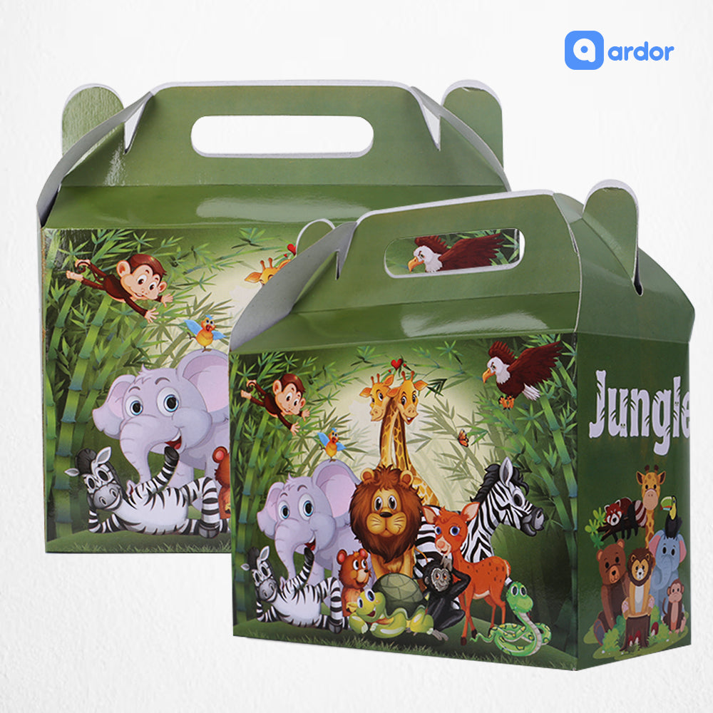 Pack of 10 Jungle Theme Goodie Boxes