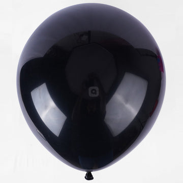 Pack of 50 - Black 18 Inch Latex Balloon - Ardor