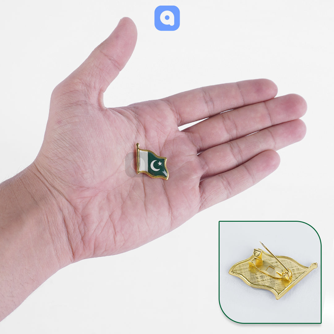 Pack of 12 - 14th August Badges - Pakistan Flag Badges - Ardor UAE