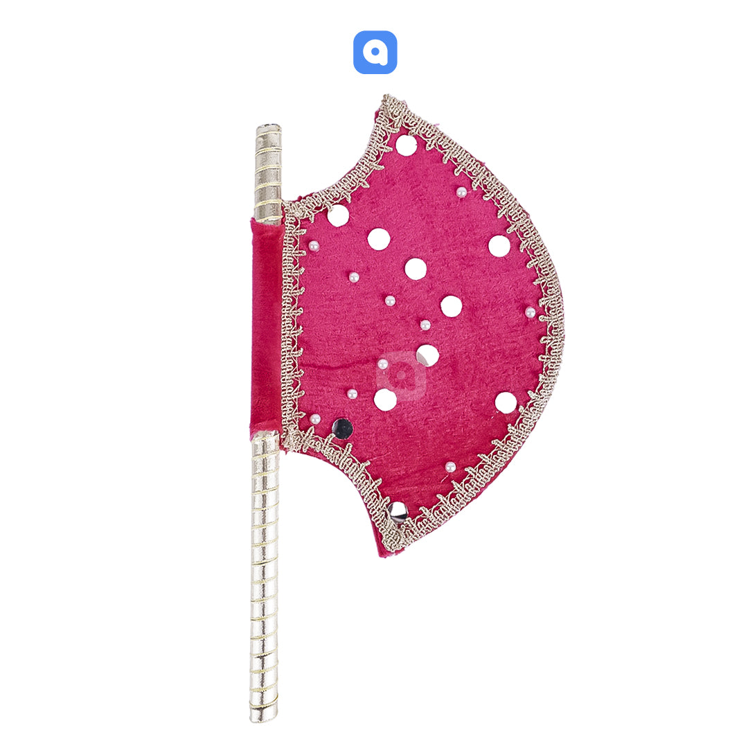 Hand Made Velvet Fan Multi Color