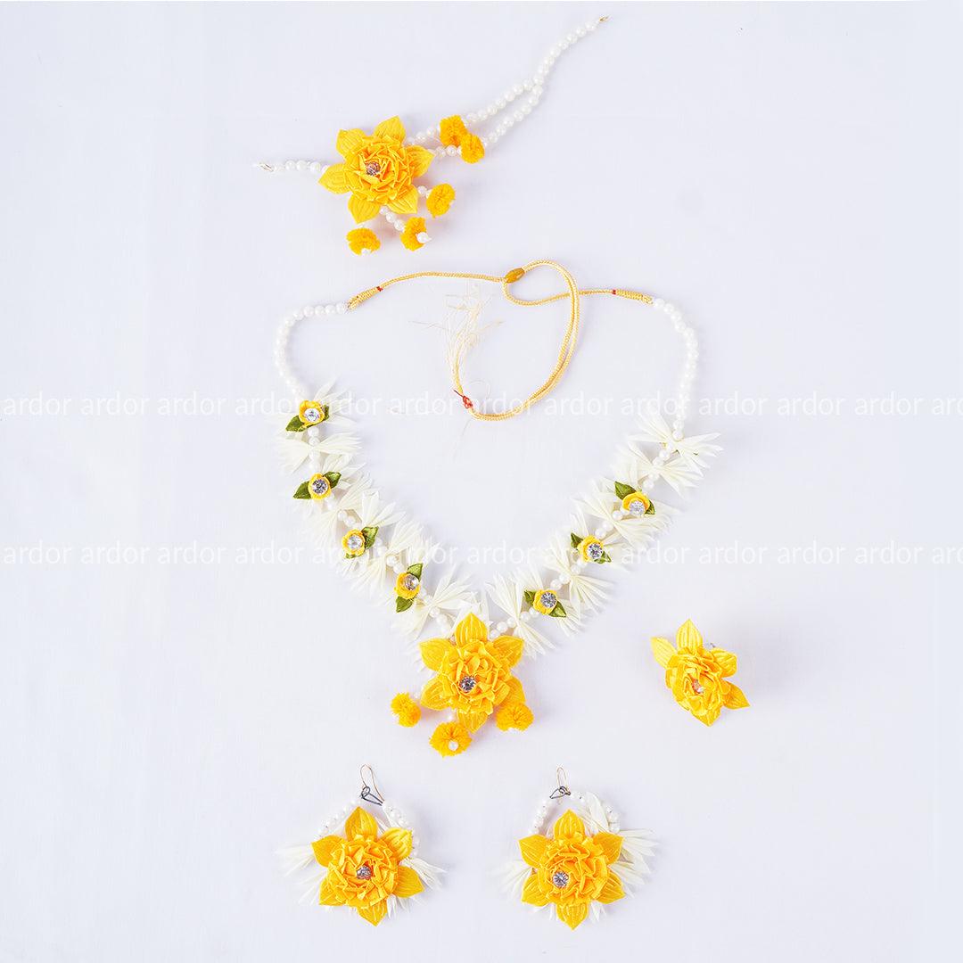 Artificial Flower Jewelry Set for wedding - Ardor UAE