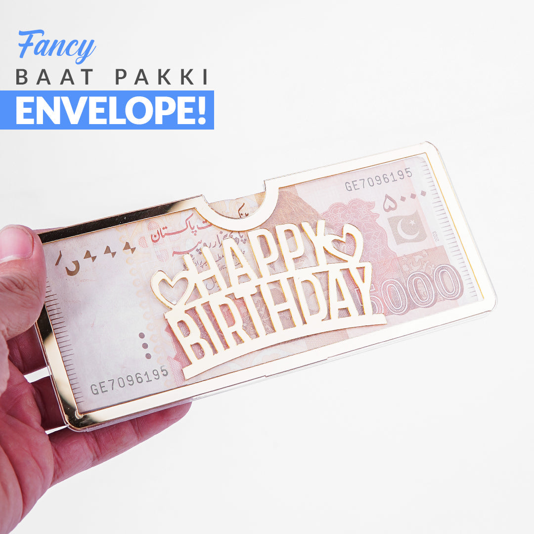 Happy Birthday Acrylic Envelopes - Ardor