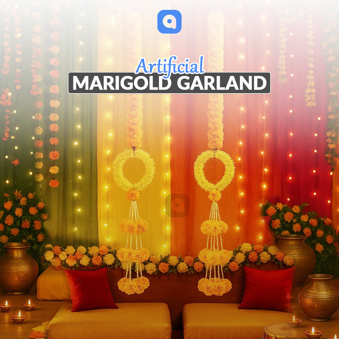 Artificial Marigold Garland/Lari