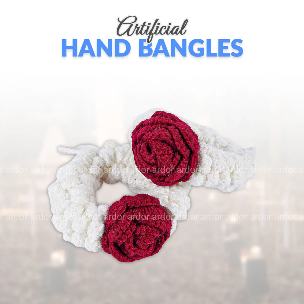 Artificial Flower Hand Bangles Pair