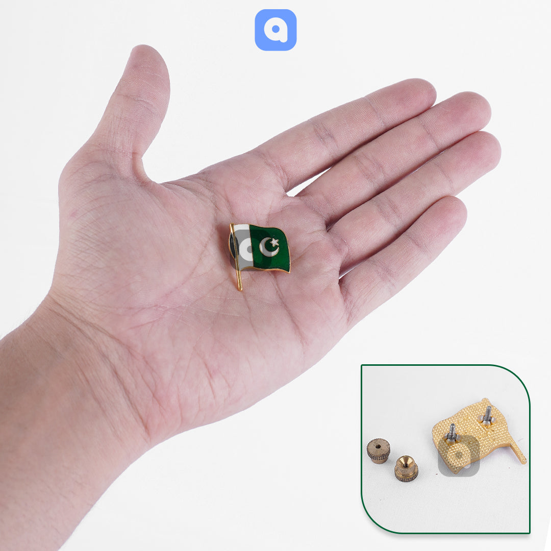 Pack of 12 - Pakistan Independence Day - Pakistan Flag Badges - Ardor UAE