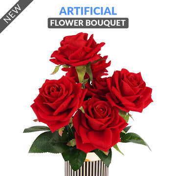 Artificial Flowers Bouqet Velvet fabric - Ardor UAE
