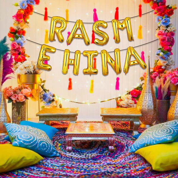 Rasm e Hina Foil Balloon Set - Ardor UAE