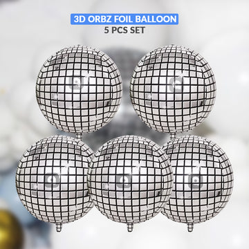 3D Orbz Foil Balloon Set (5 Pcs) – Event Balloons in UAE