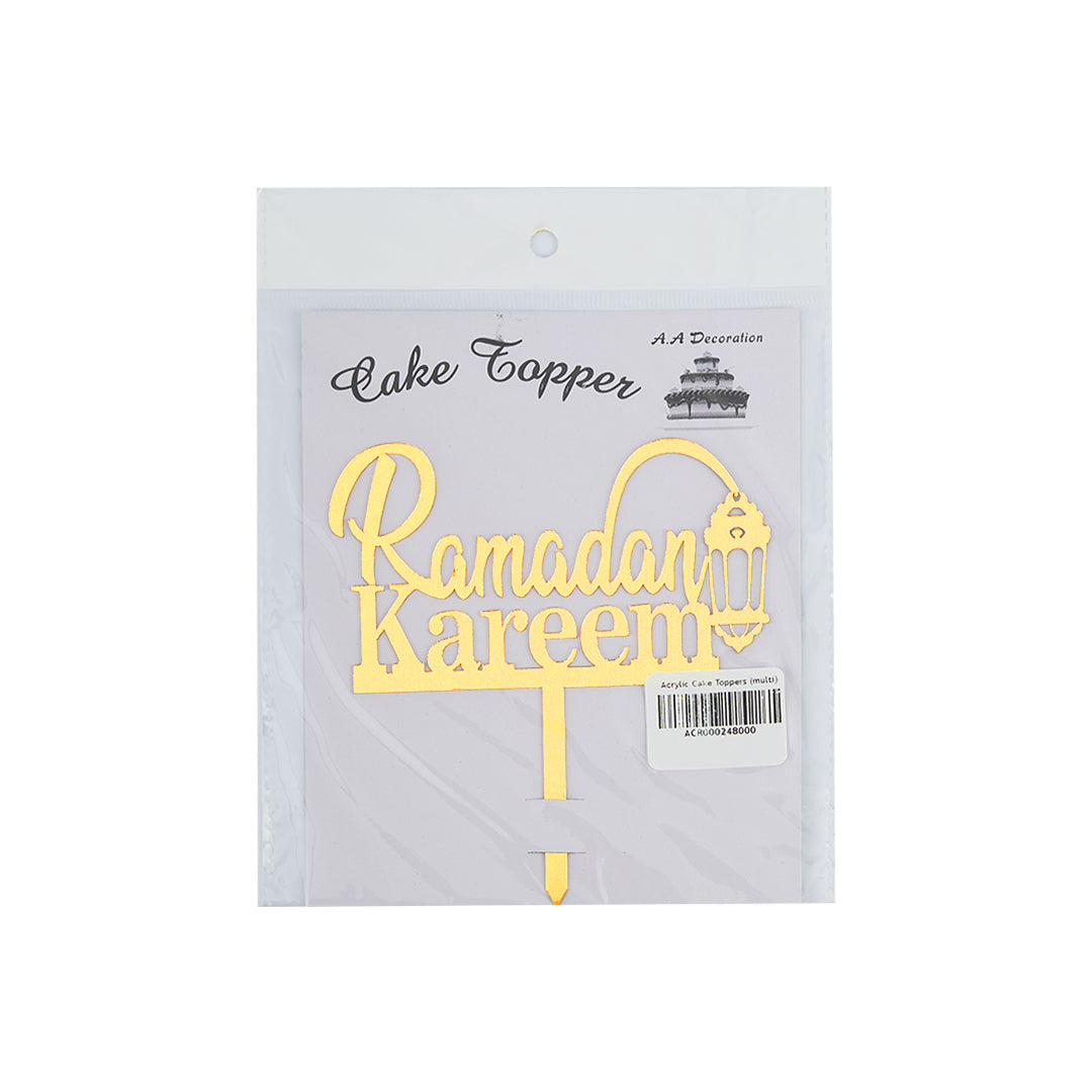 Ramadan Mubarak Acrylic Cake Topper