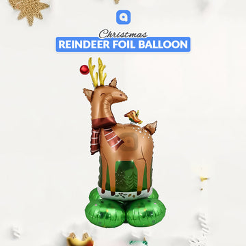 Christmas Reindeer Foil Balloon