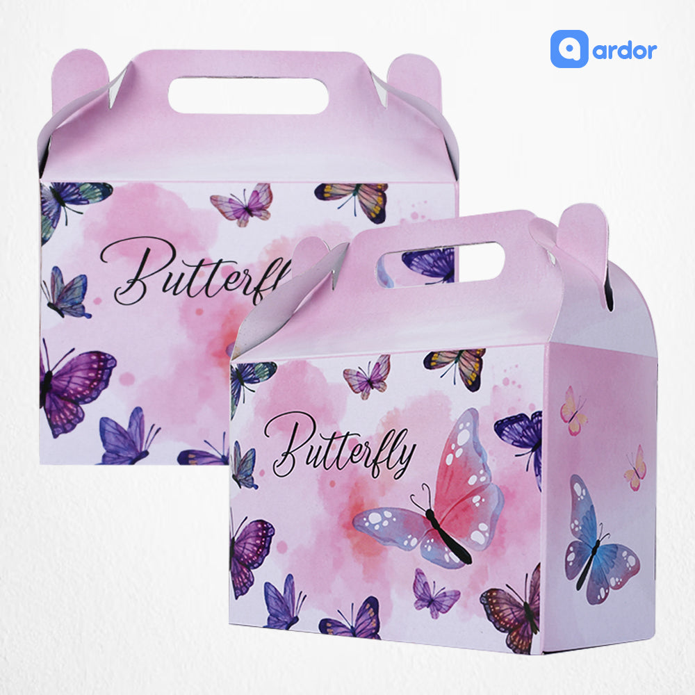 Pack of 10 Butterfly Theme Goodie Boxes