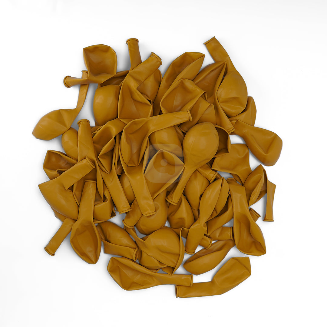 Pack of 100 Mustard latex Balloon - Ardor UAE