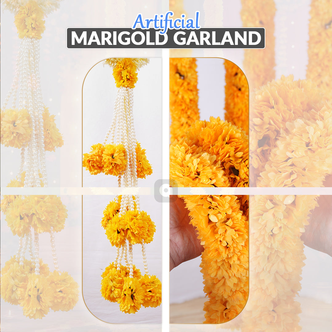 Artificial Marigold Garland/Lari